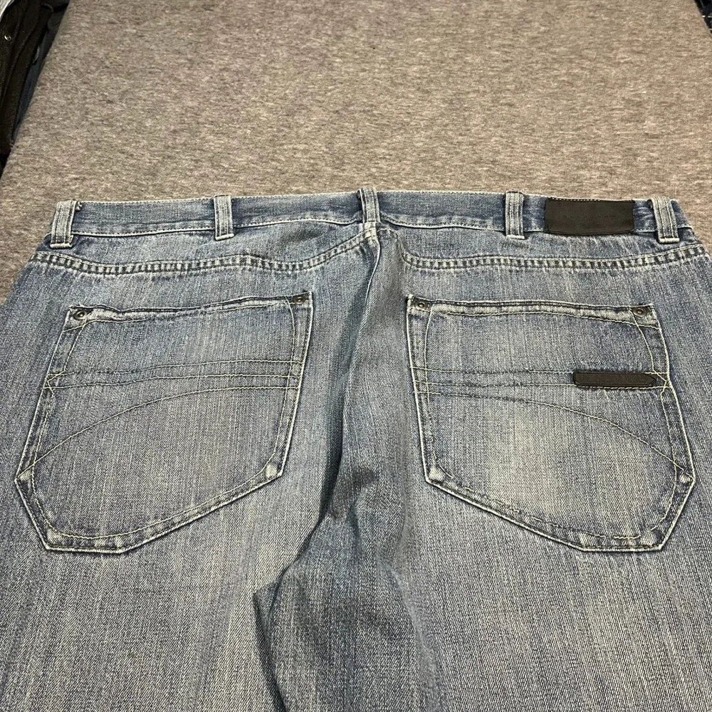 Sean John Baggy Y2K Jeans Mens 42x32 Light Wash Wide Leg Denim Streetwear Hip Ho