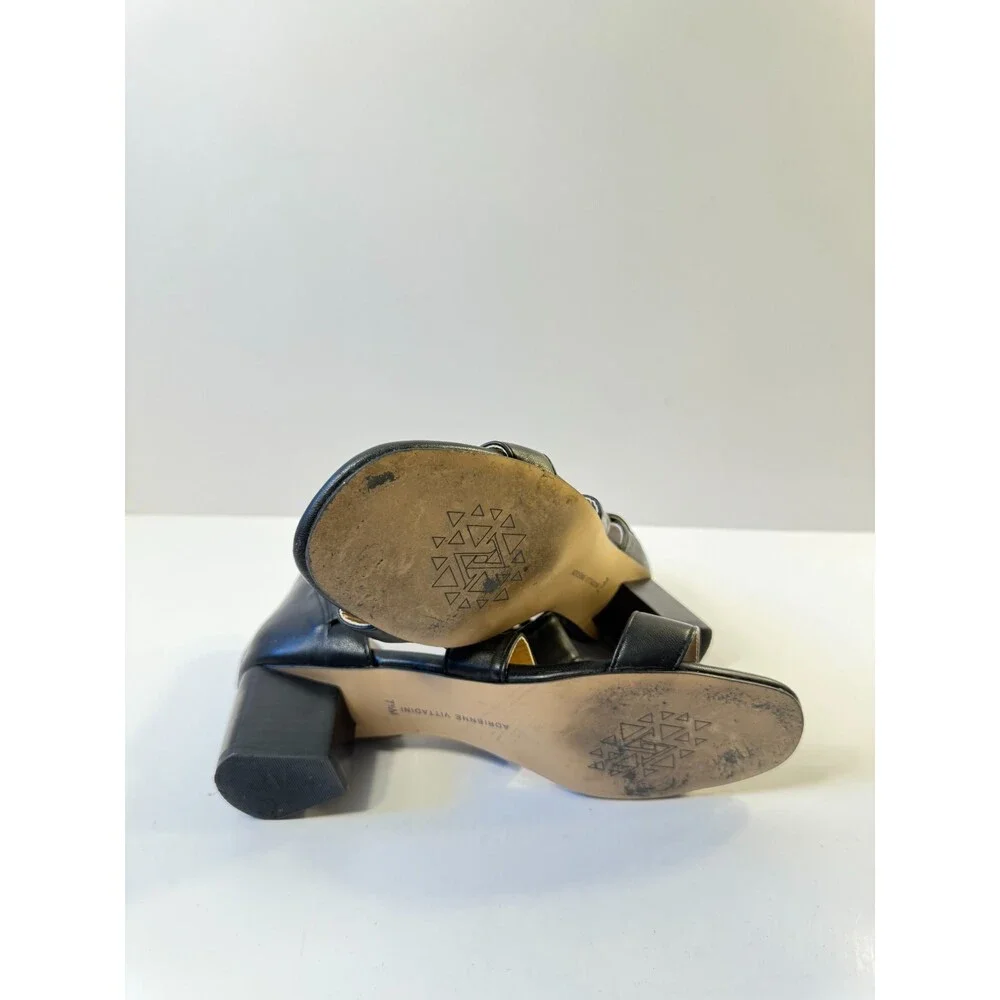 Adrienne Vittadini Womens ASTORIC SAND SHOE Black-Fl 7.5