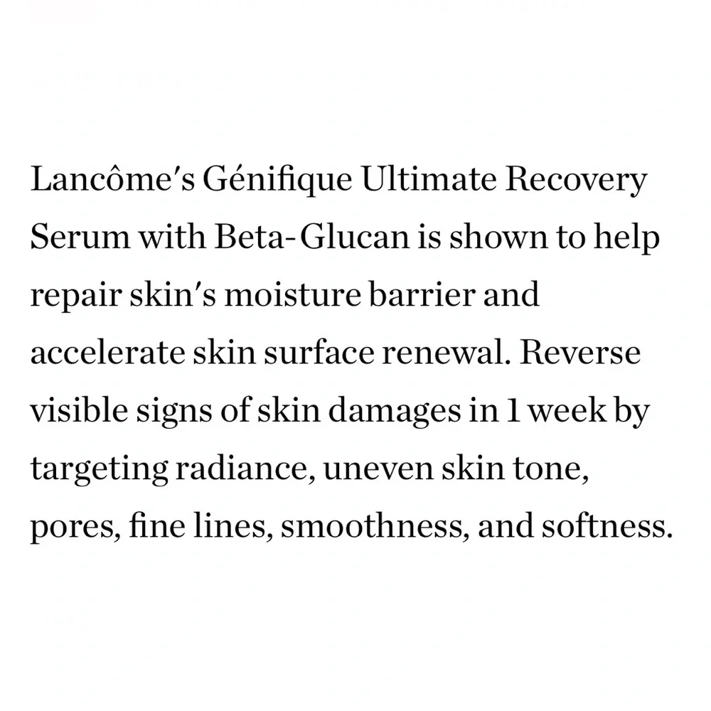 Lancôme Génifique Ultimate Recovery Serum Mini