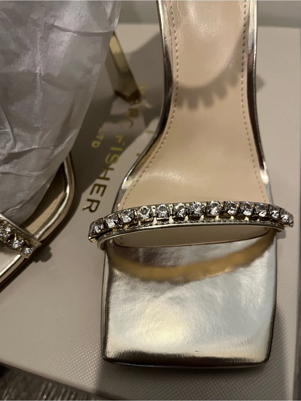 Marc Fisher jewel embellishments