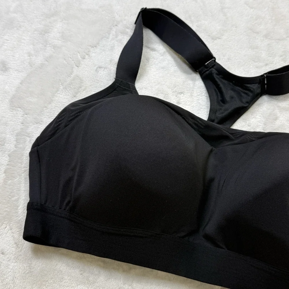 Brooks Sports Bra 36D Black High Impact Racerback‎ Running Workout Bra