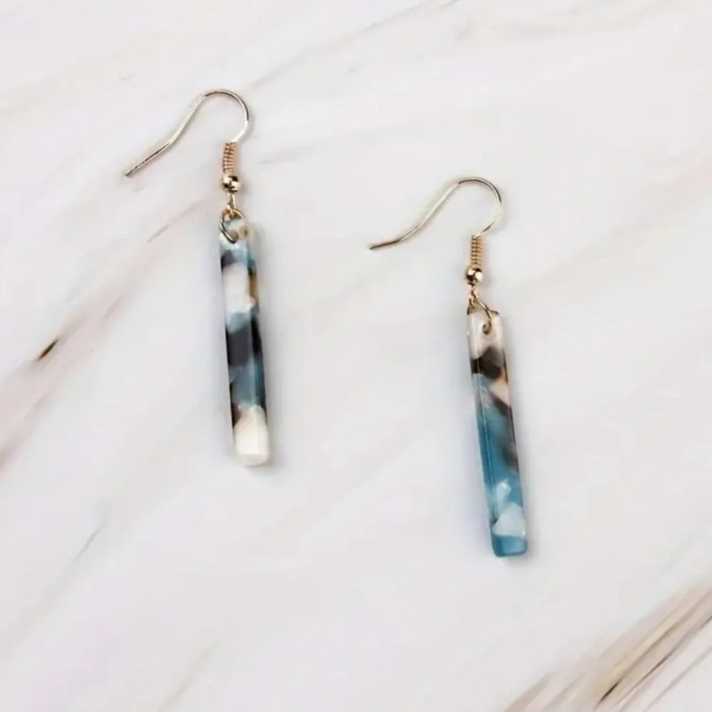 Boutique Blue and White Earrings