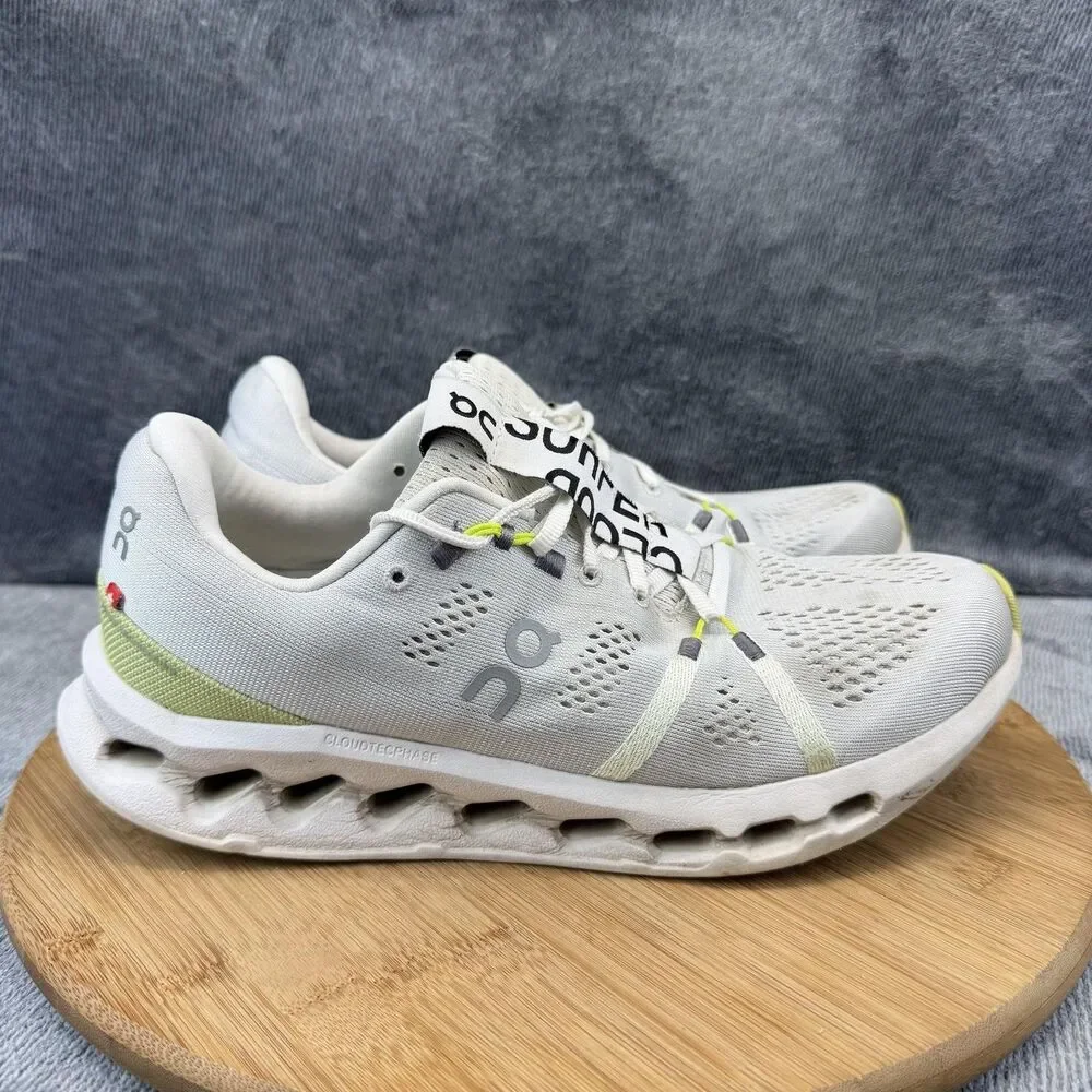 On Cloudsurfer Shoes Womens Size 9.5 White Mesh Running Sneakers 3WD10440248