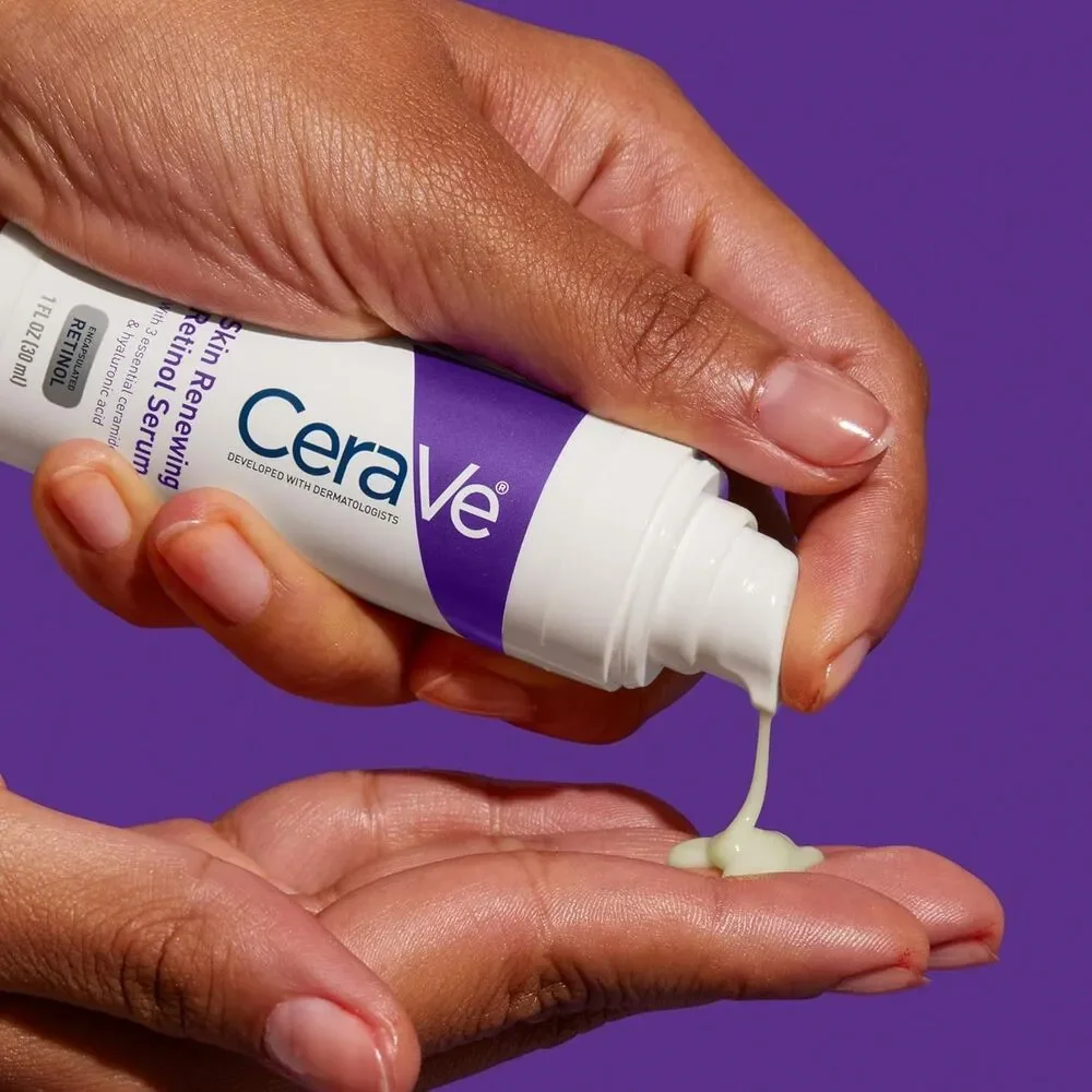 CeraVe Retinol Serum Face Niacinamide & Hyaluronic Acid Brightening Serum 1 oz