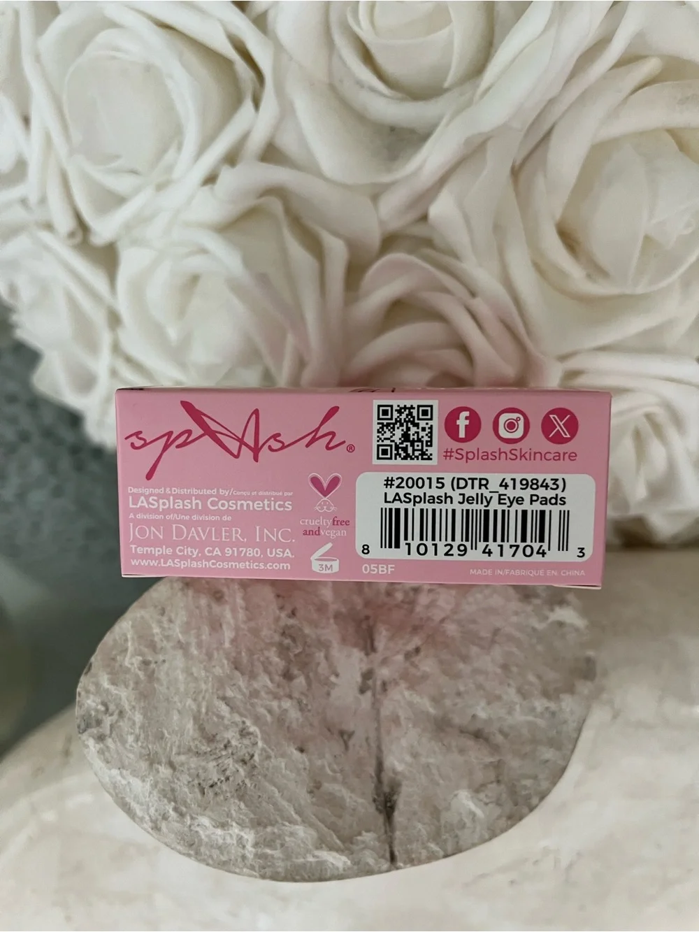 Rosé Jelly Eye Masks - Hydrating hyaluronic acid Under-Eye Patches