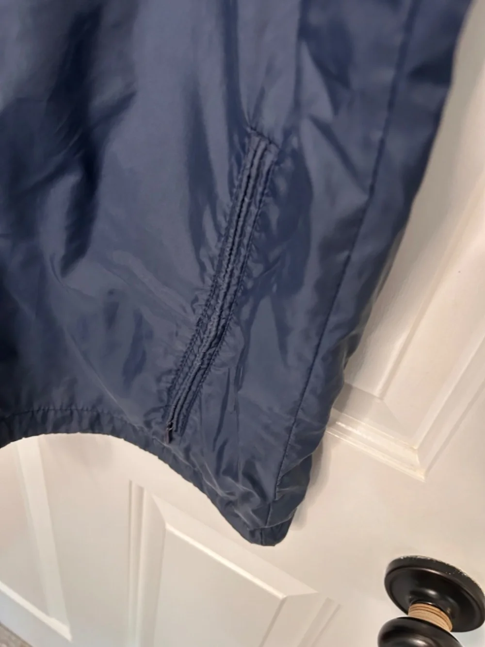 Vintage L.L. Bean Aspen Anorak Jacket Mens Large Blue Nylon Packable Hooded 70s