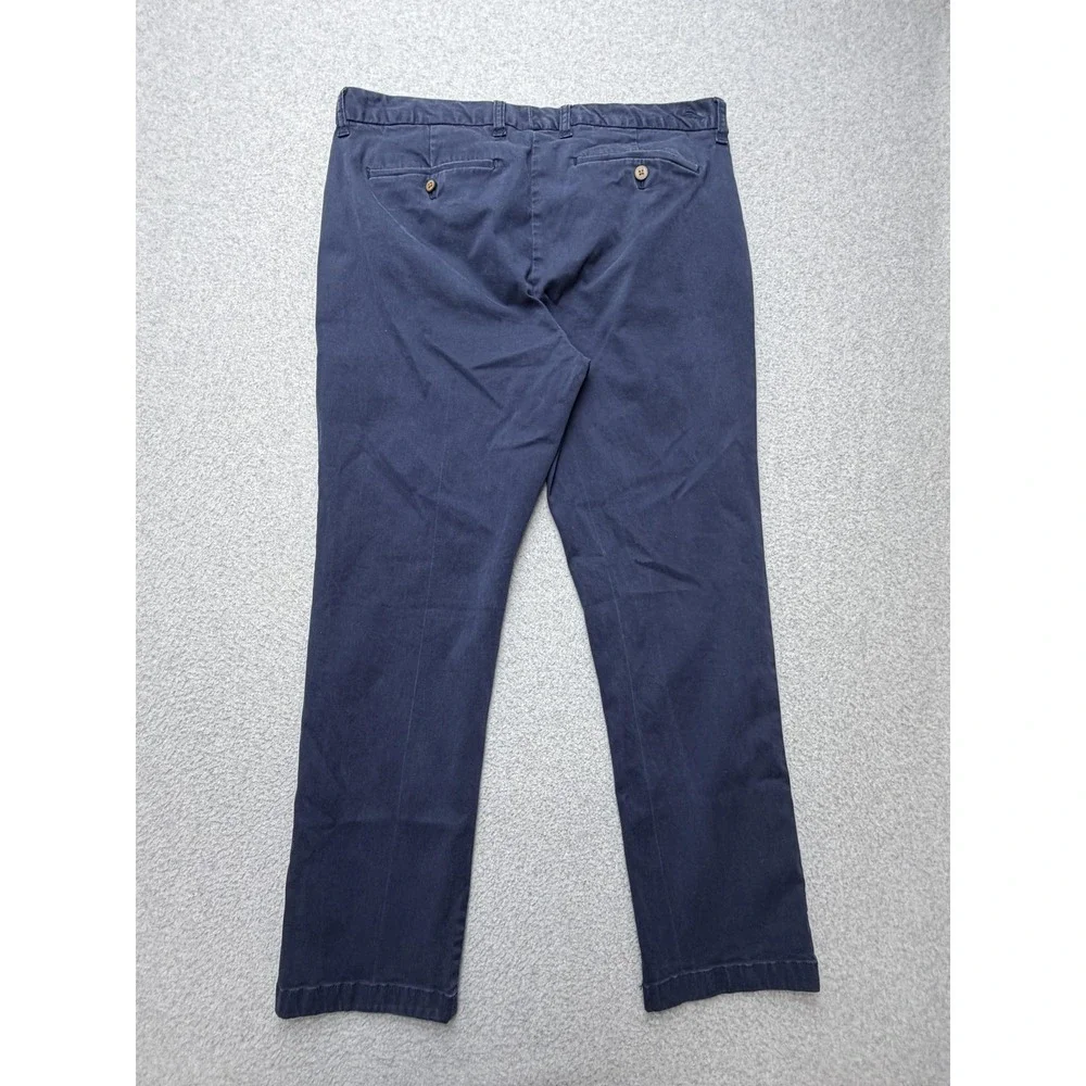 Tommy Bahama Mens 36x30 Blue Stretch Chino Pants Straight‎ Casual
