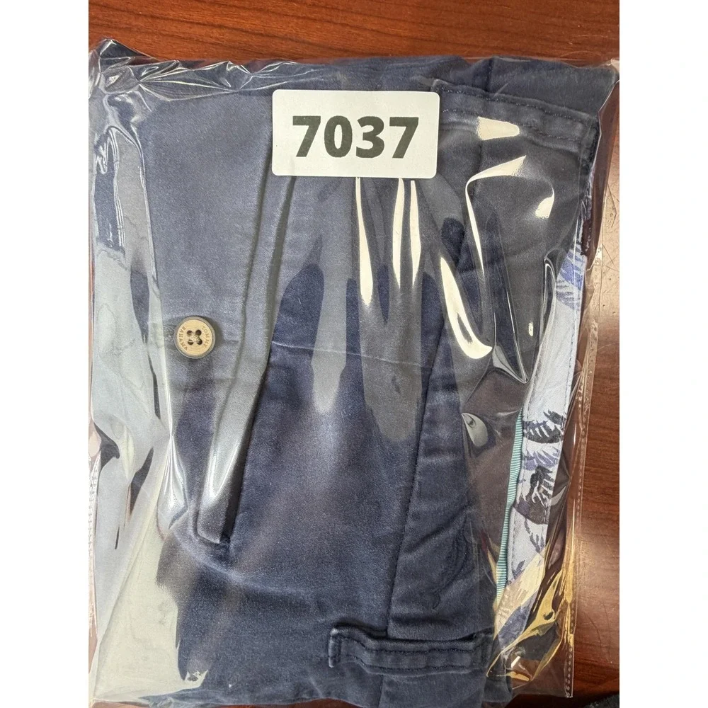 Tommy Bahama Mens 36x30 Blue Stretch Chino Pants Straight‎ Casual