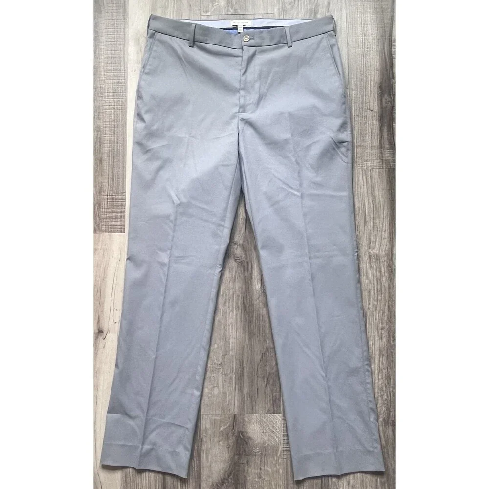 Peter Millar Men's *33 X 30* Light Gray Crown Sport Raleigh Performance Trouser