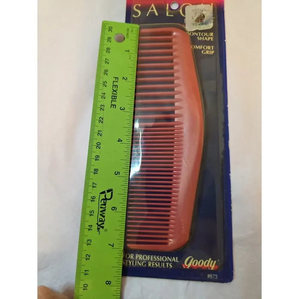 VTG NOS Goody #873 Pink Salon Professional Groomer Comb 1991 Contour USA