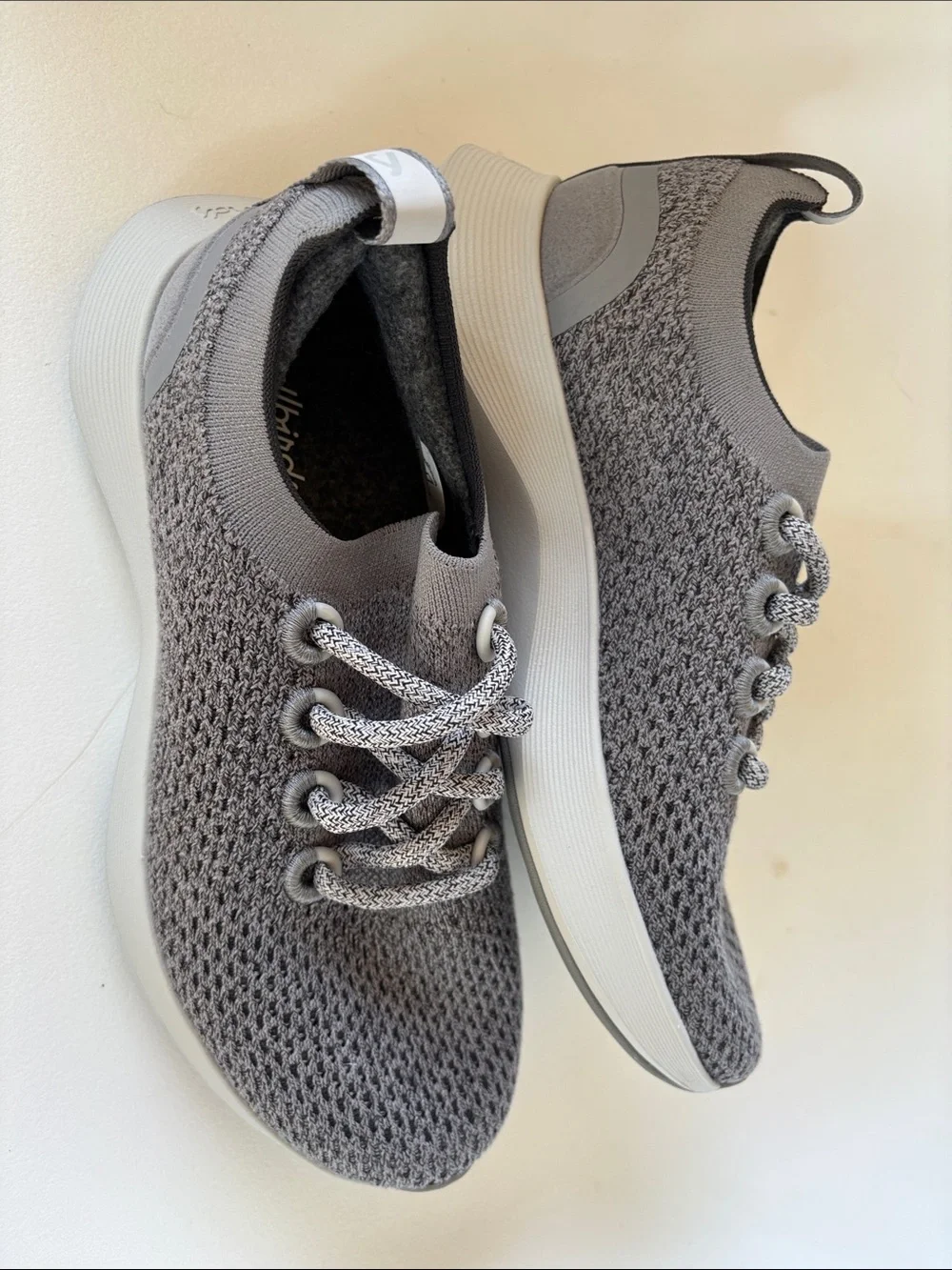 allbirds Dasher, women’s size 7, Grey Knit Slip-On Sneakers, new condition