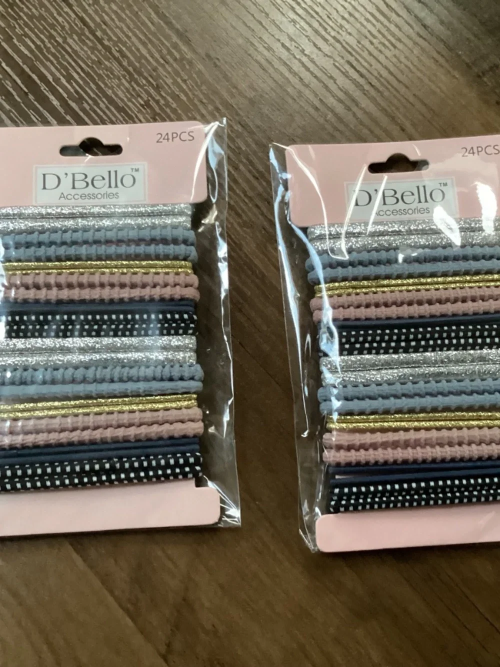 D'Bello hair tie bundle New 2 packs of 24 pieces each