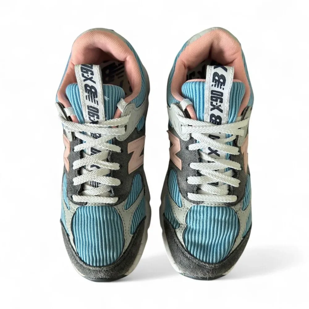New Balance X-90 Reconstructed Summer Sky Sneakers Women's 7.5 Blue Pink