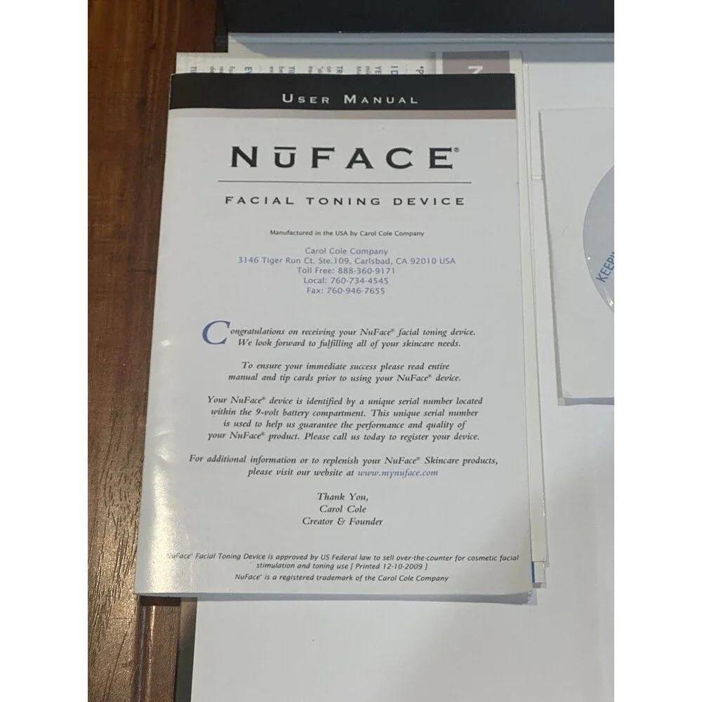 NuFACE by CarolCole Carol Cole Microcurrent Facial Toning System Kit