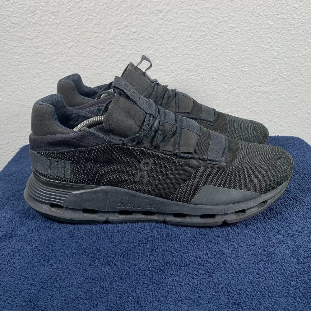 On Cloudnova 2 Mens Size 12.5 Black Shoes Training Sneakers Gym