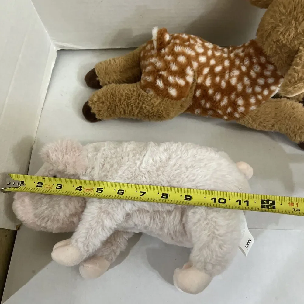 2 Debi Lilly Plush Declan The Deer And Penny The Pig Stuffed Animal