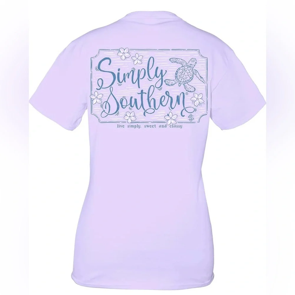 NWT Simply Southern purple lavender Shirt