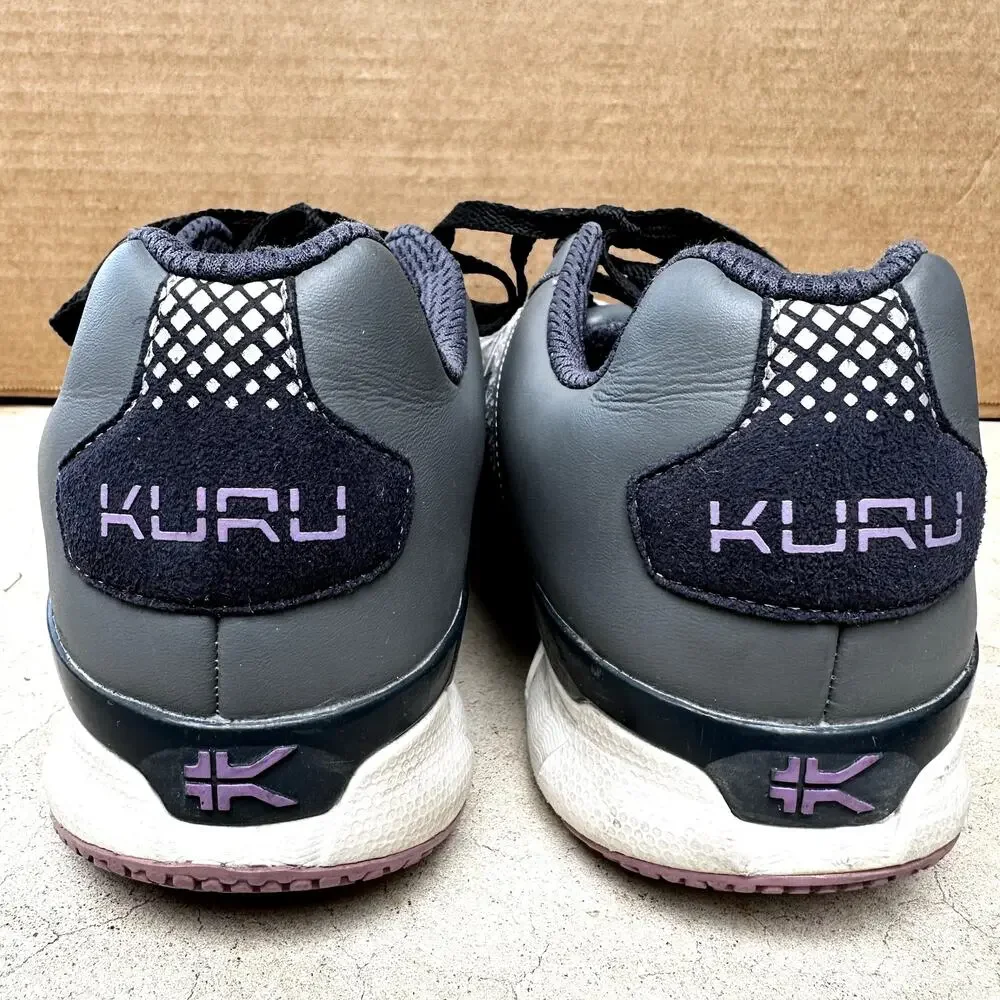 Kuru Quantum Shoes Athletic Sneakers Lace Up Mesh Low Top Gray Black 12