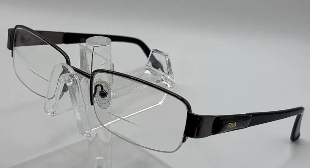 Fila VF9585K Col 09GUN Semi Rimless Eyeglass Frames 52-18-135