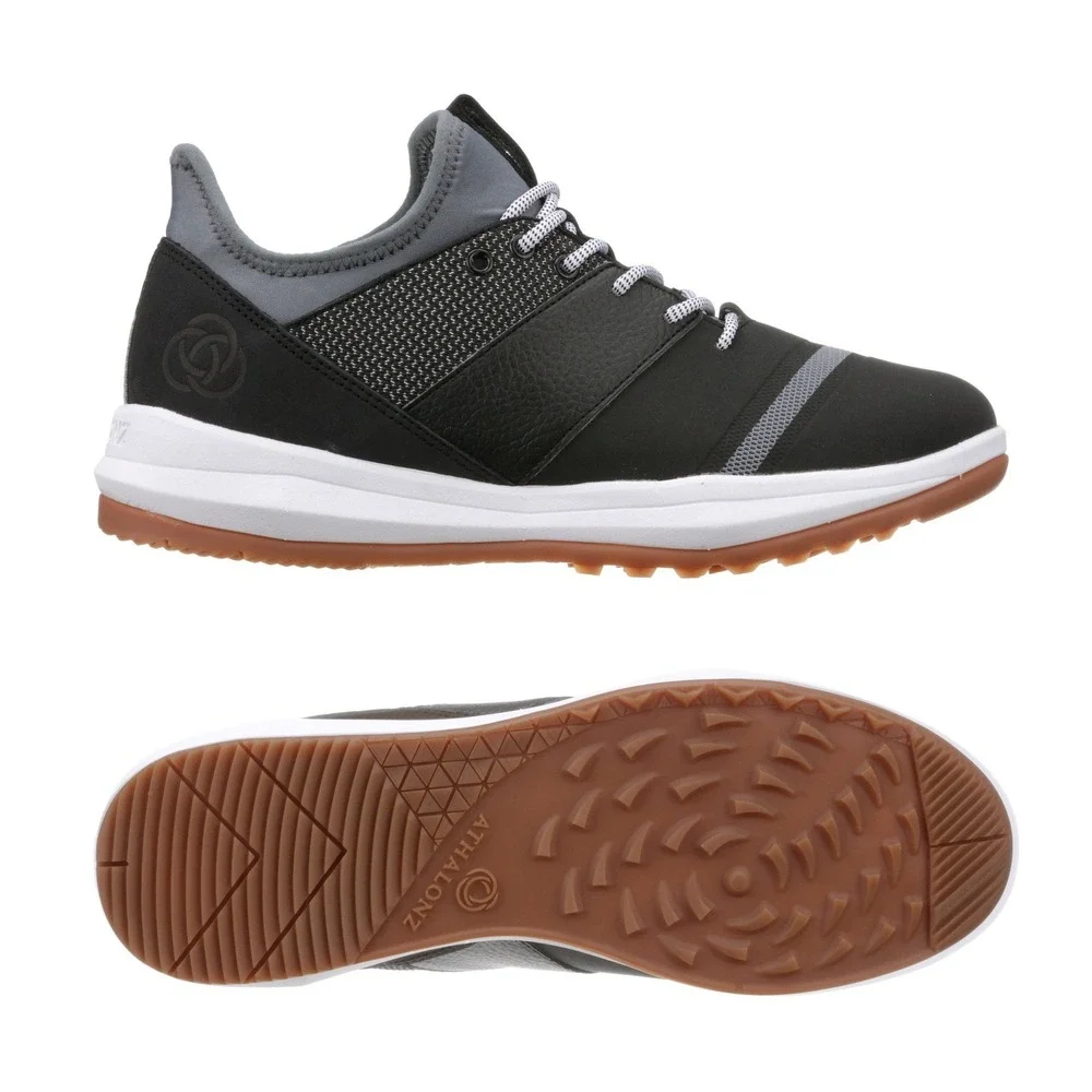 Athalonz EnVe‎ Golf Shoes Womens 7.5 / Mens 6 | Black Spikeless Stability New
