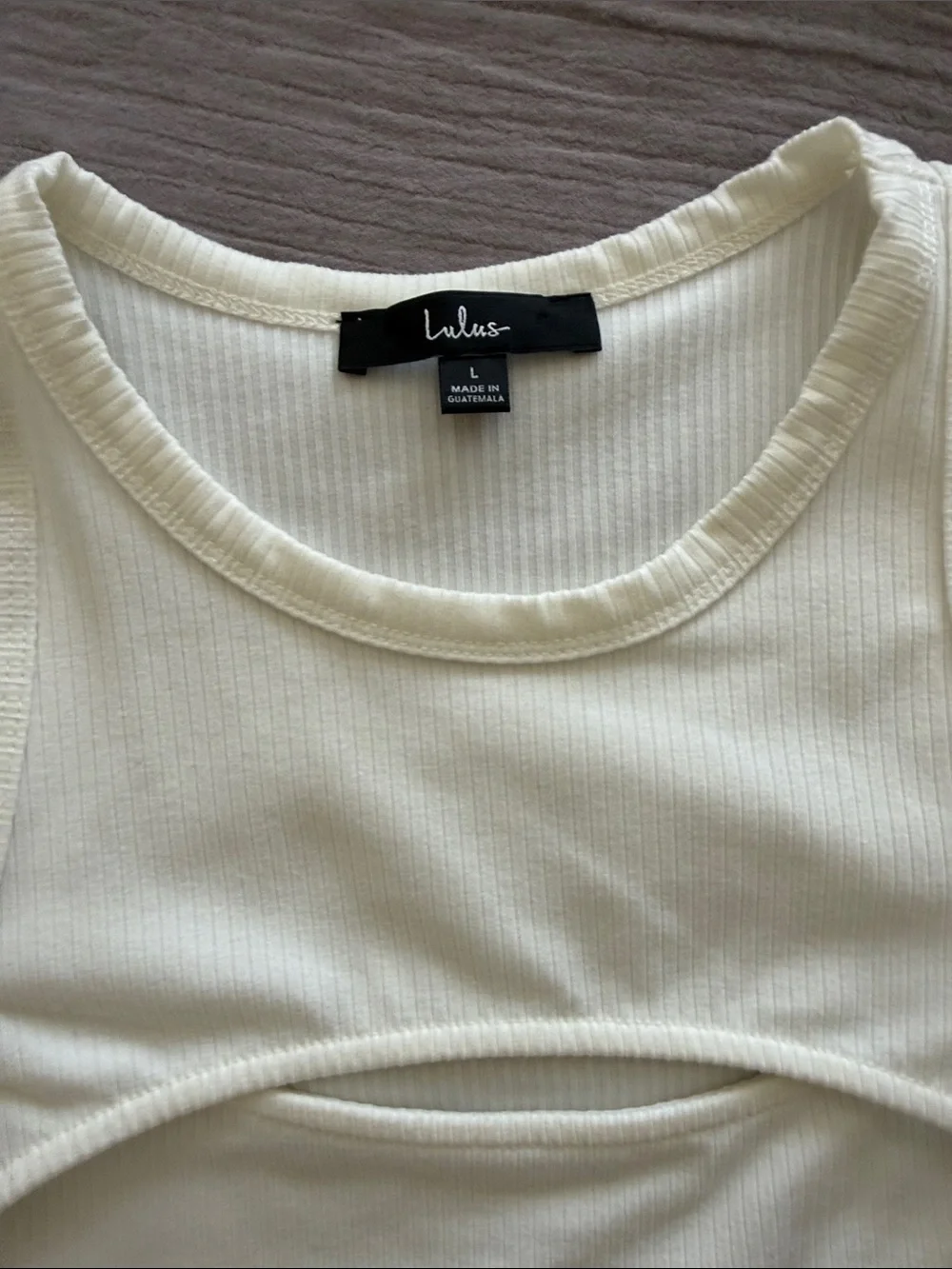 Lulus ribbed tank