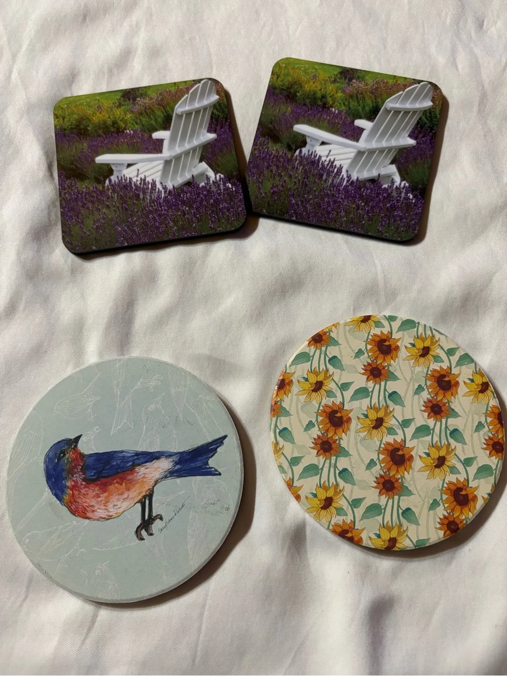 N/A mismatched coasters