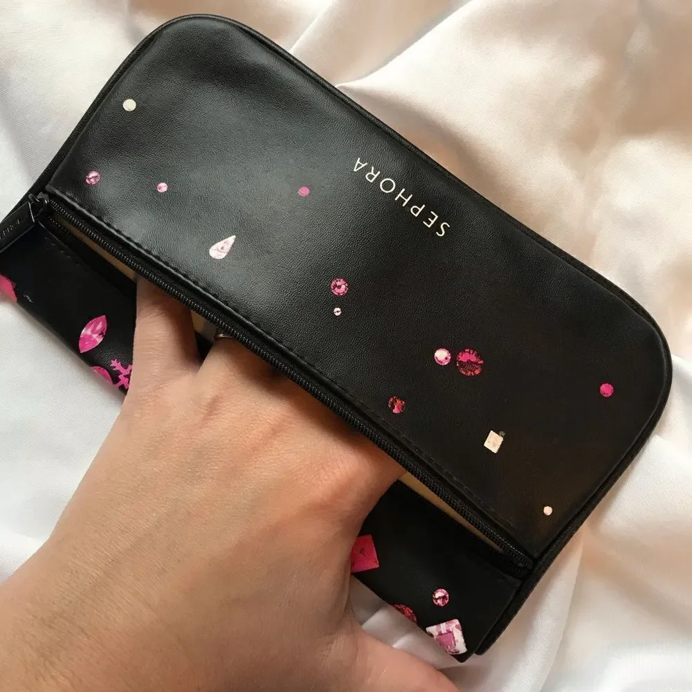 Sephora Makeup Bag Travel Zipper Brand New