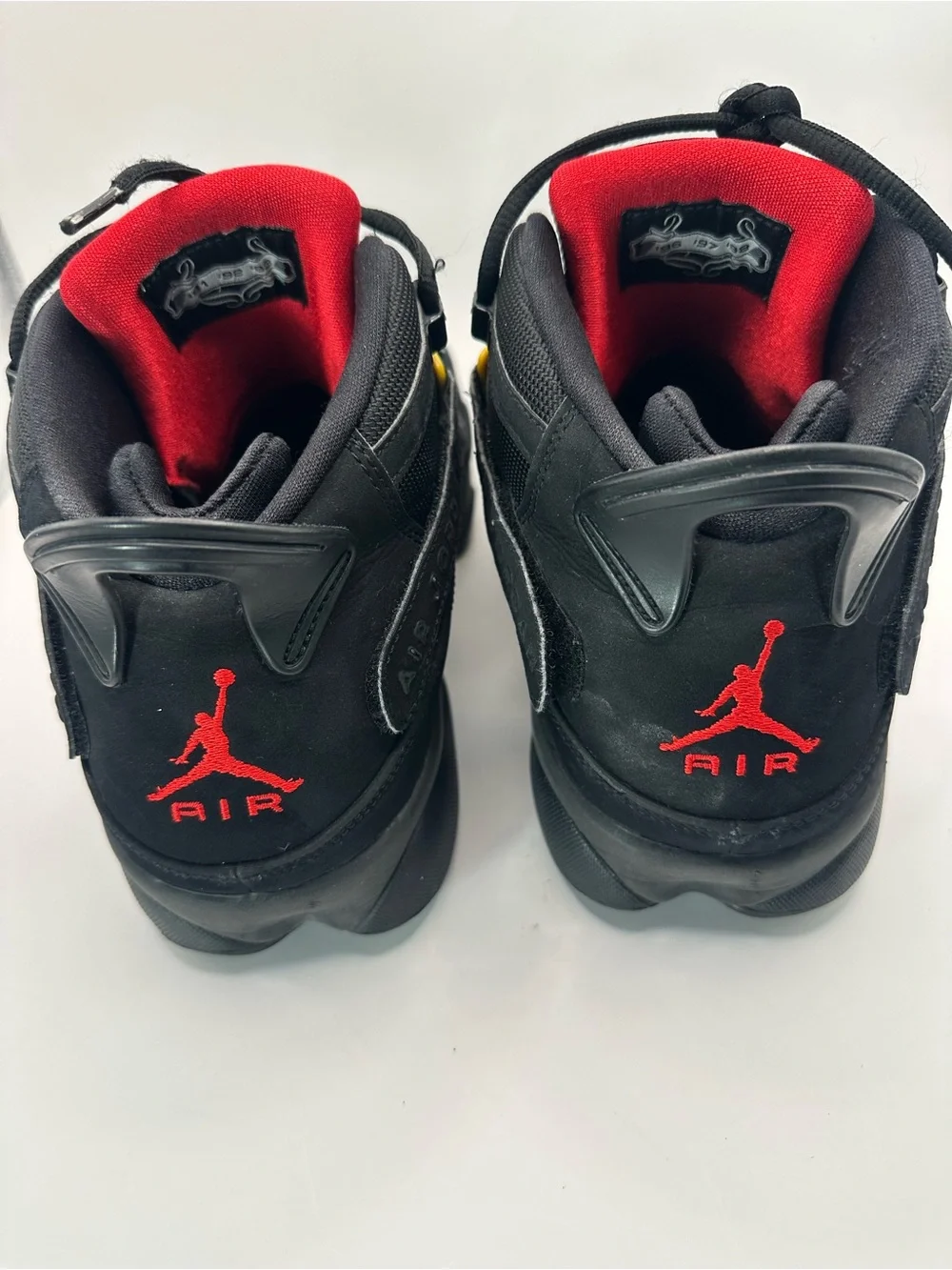 Jordan 6 Rings Black Red Sulfur 322992-065 Mens 12