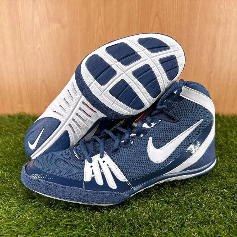 Nike Freek Navy White Wrestling Shoes 316403-411 Men's Size 11