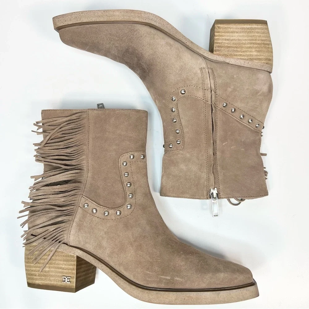 Sam Edelman Bernie Fringe Western Bootie-New