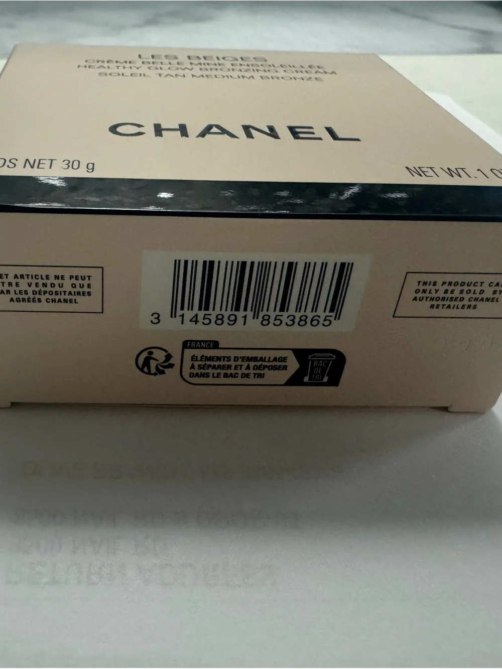 CHANEL cream bronzing