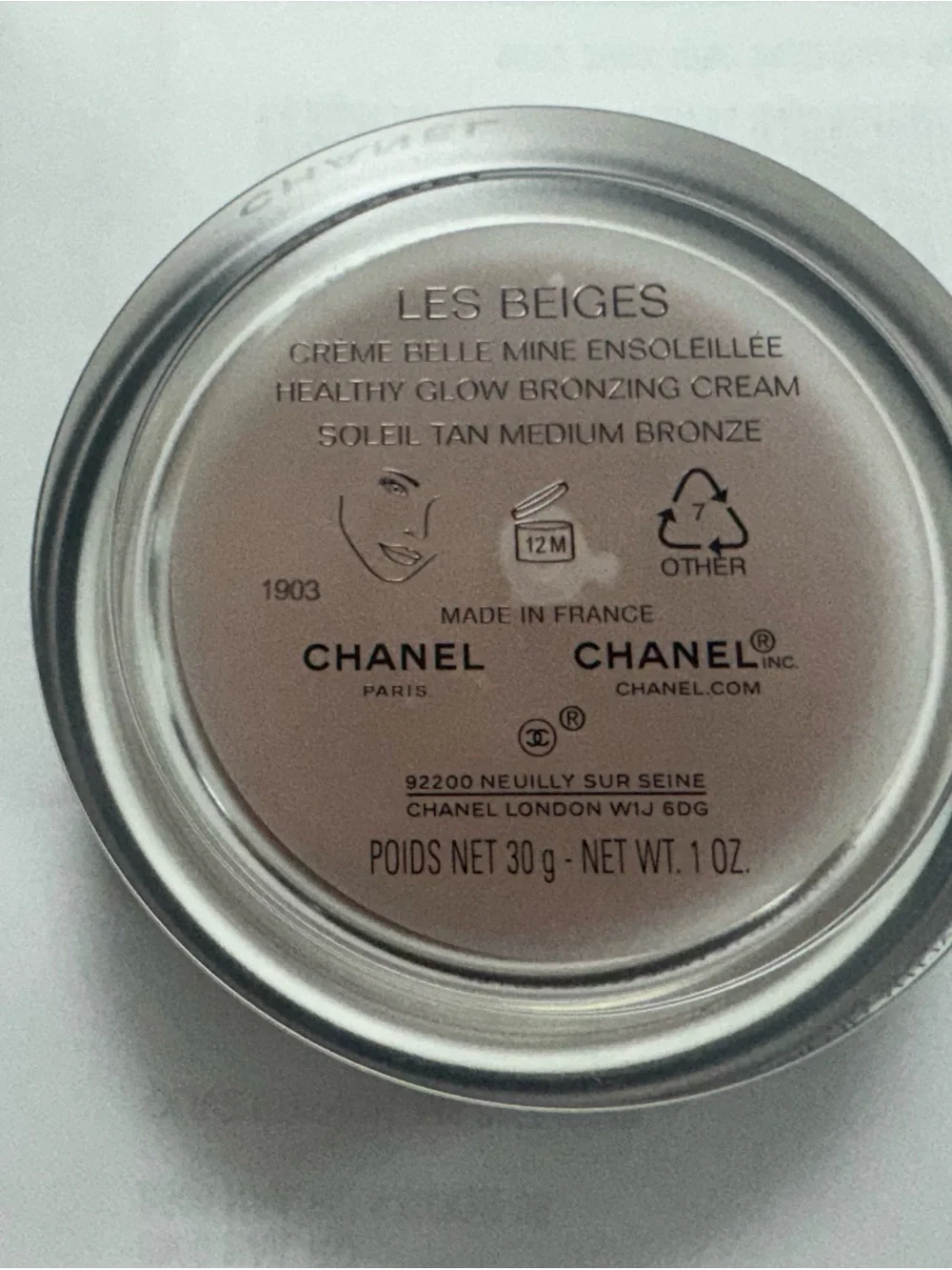 CHANEL cream bronzing