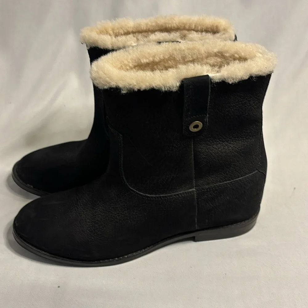 Cole Haan Grand OS Black Suede Ankle Boots Size 9.5