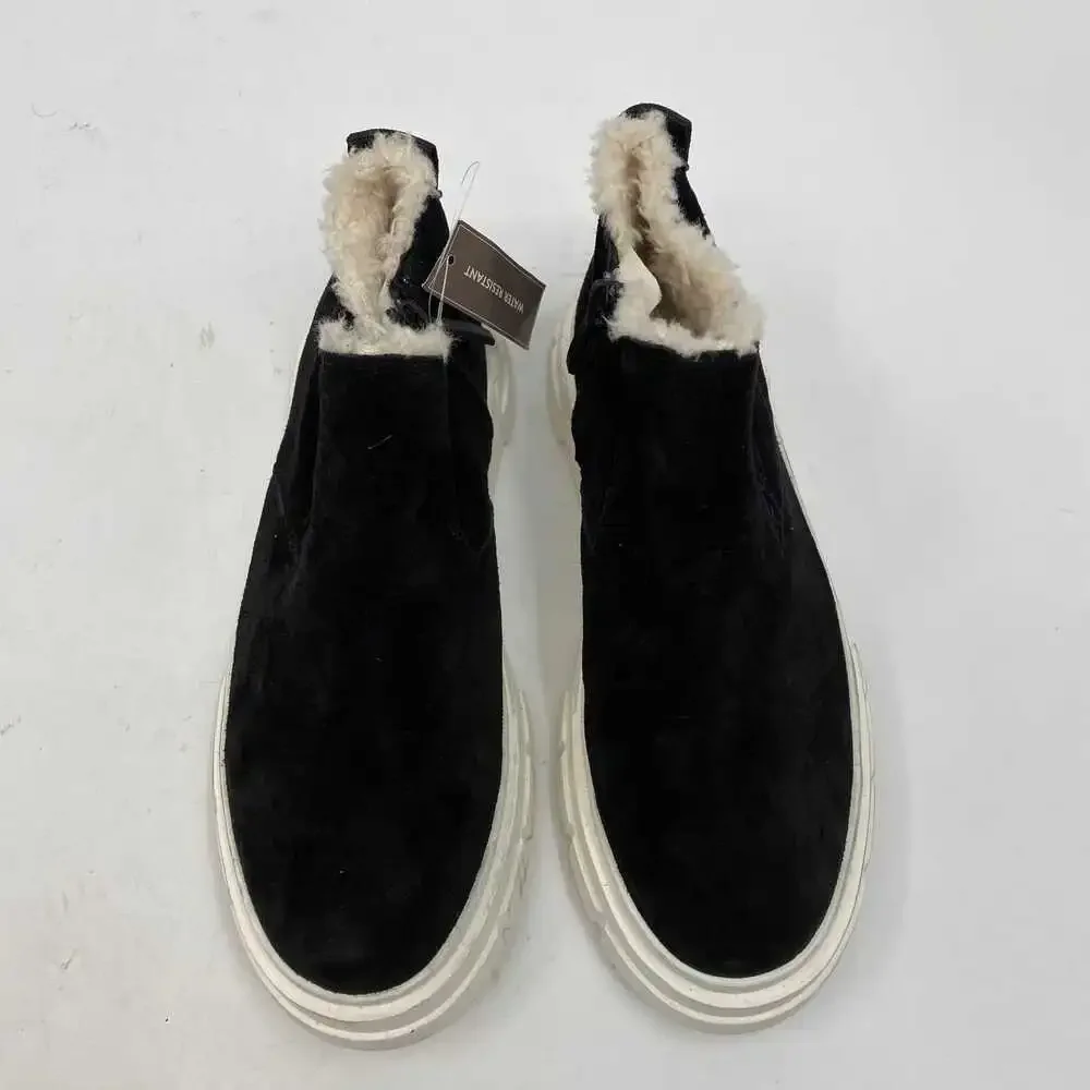 Franco Sarto Black Suede Leather Bootie | Women’s US 7.5