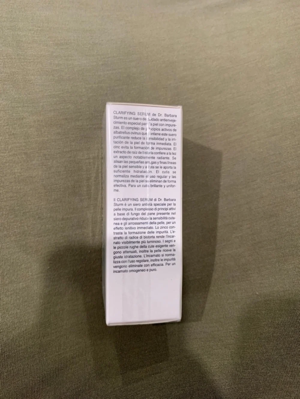 Dr. Barbara Sturm moisturizer under