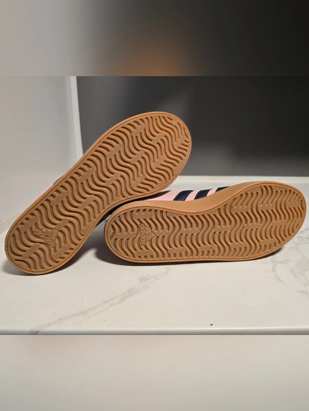 adidas pink suede