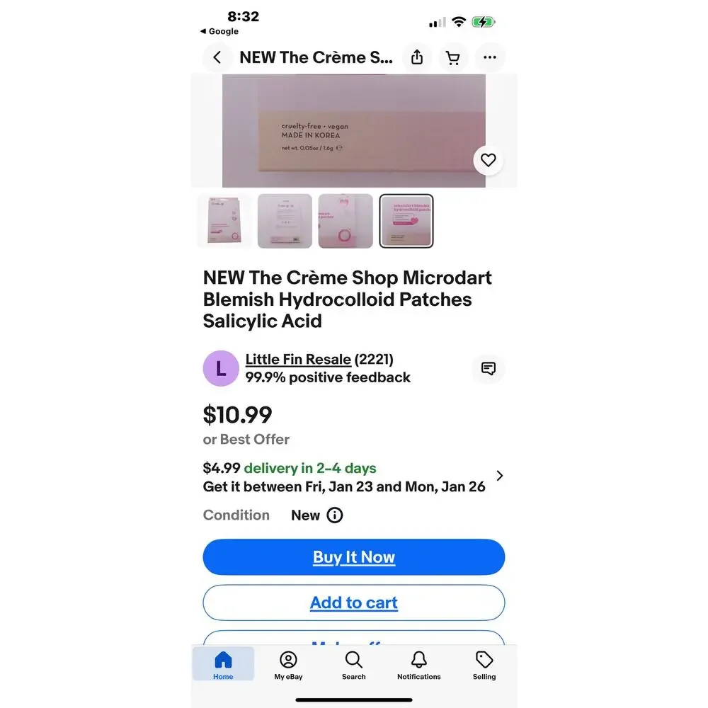 The Creme Shop Microdart Blemish Hydrocolloid Salicylic Acid Patches 12