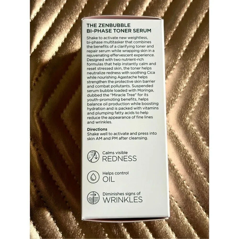 BeautyBio - NWT The Zen Bubble Bi-Phase Toner Serum. Full Size (1.7 oz) Sealed.