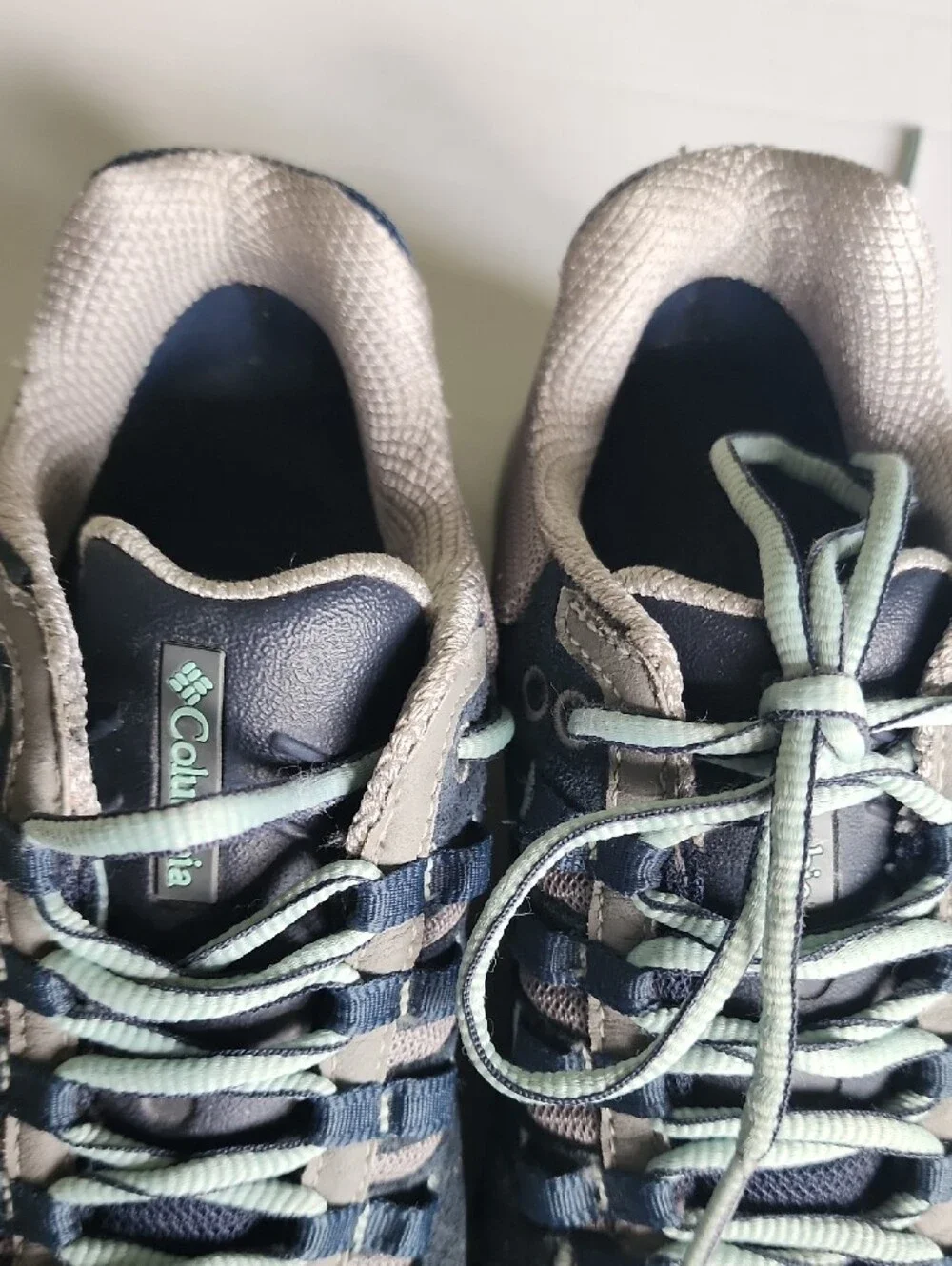 Columbia Women's Blue and Light Gray Trail Techlite Outdry Sneakers
