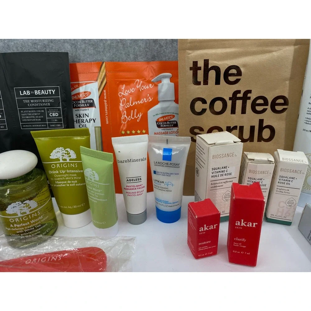 Luxury‎ Beauty Skincare Sample Lot Hanacure Origins Philosophy Biossance New
