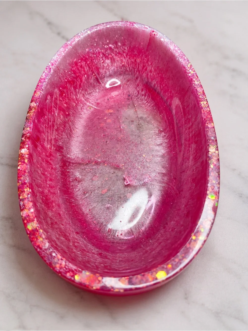 Handmade bright pink