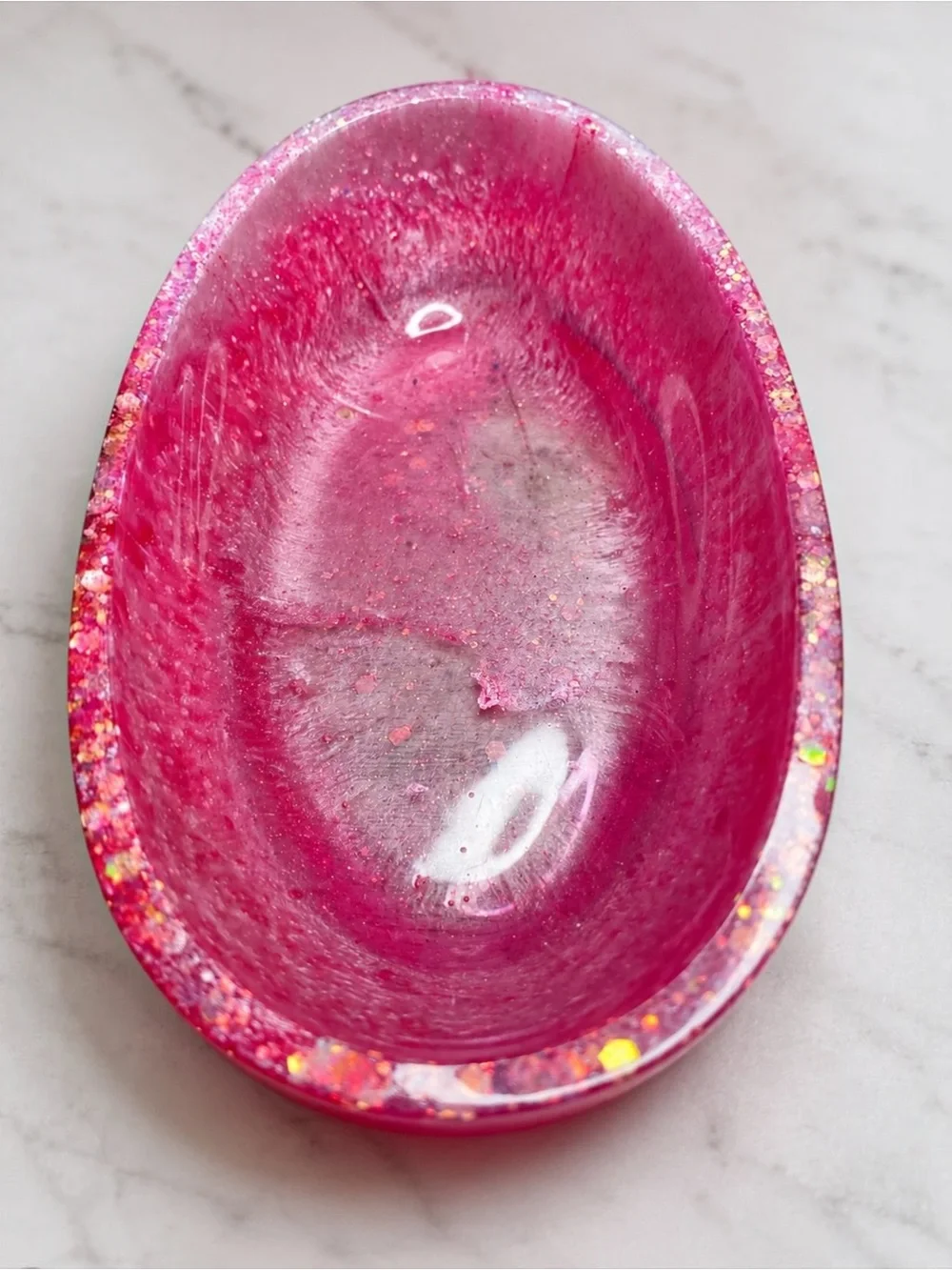 Handmade bright pink
