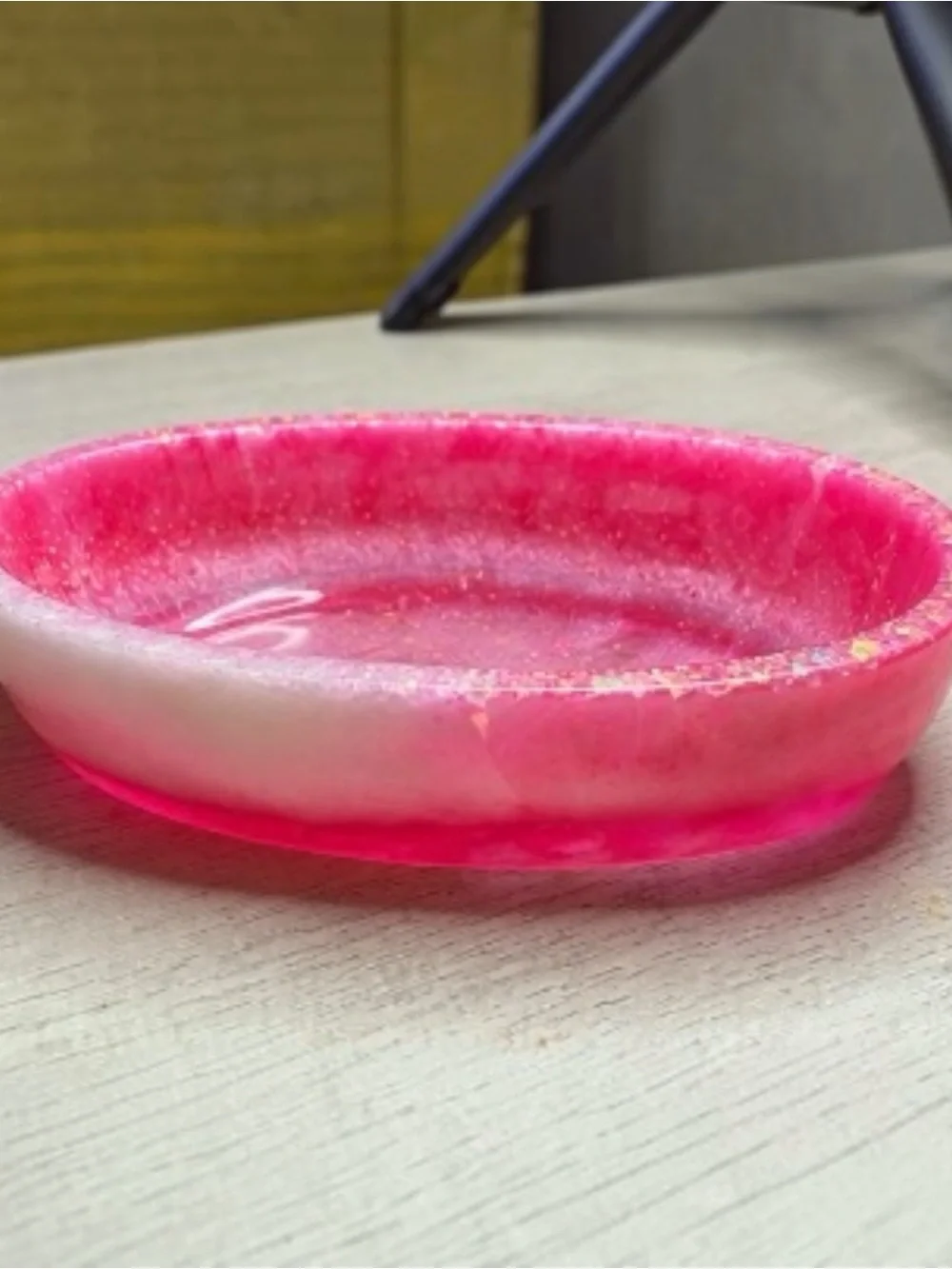 Handmade bright pink