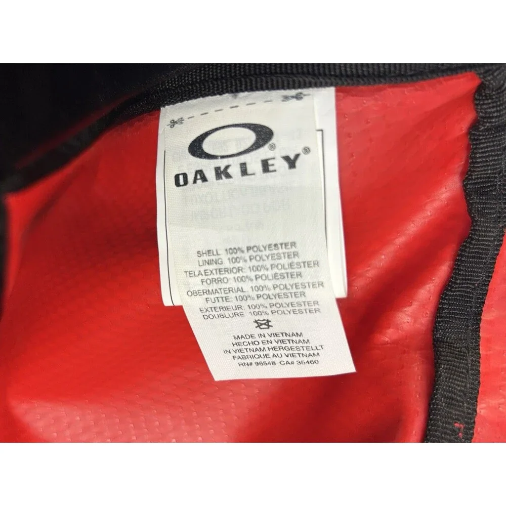 Oakley Duffel Bag Red Travel Gym Shoulder Strap