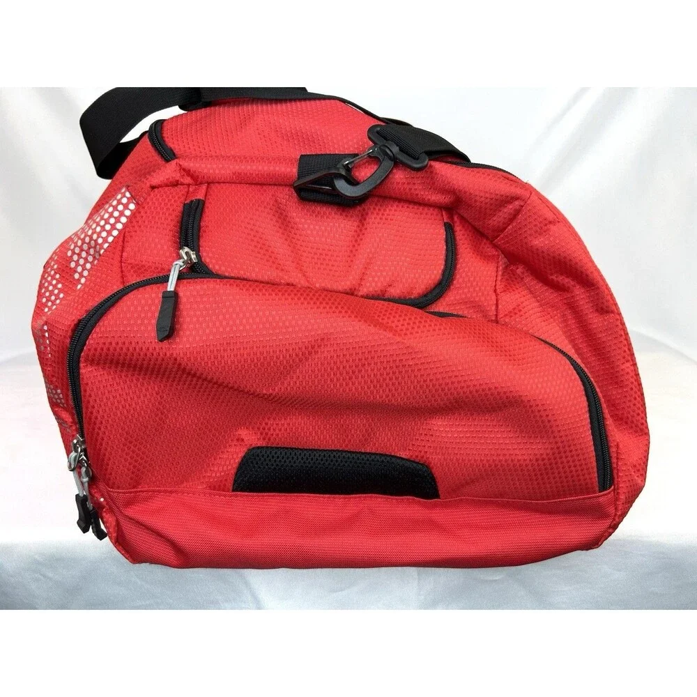 Oakley Duffel Bag Red Travel Gym Shoulder Strap