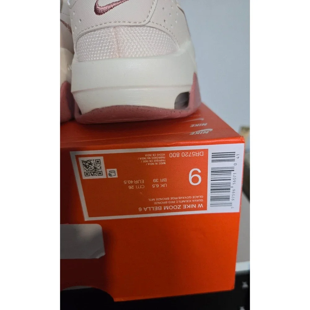 Nike Air Zoom Bella 6 Womens Training Shoes Guava Ice Bronze DR5720-800 Size 9