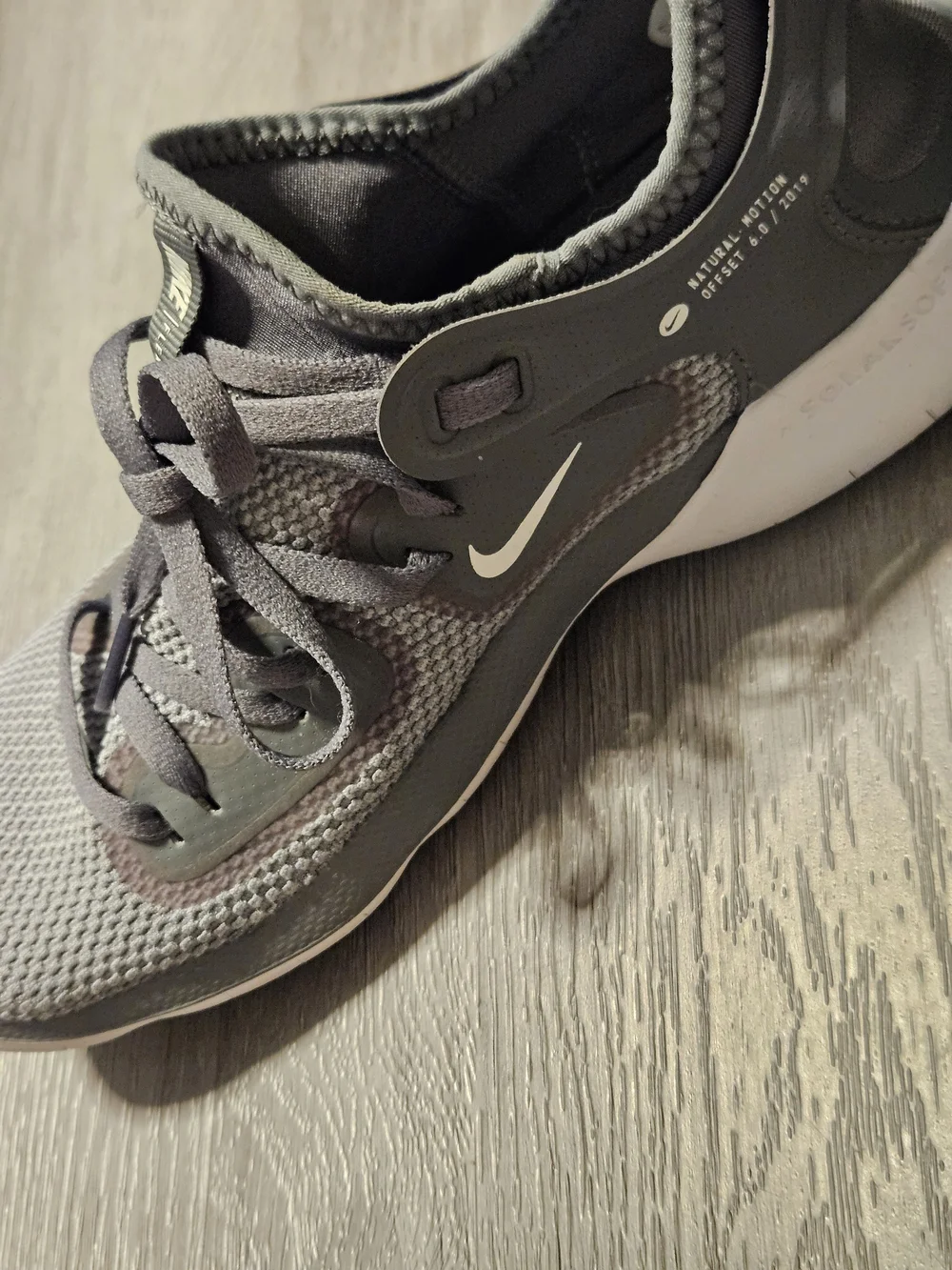 Women's Nike Flex Running Gray  Athletic Sneakers