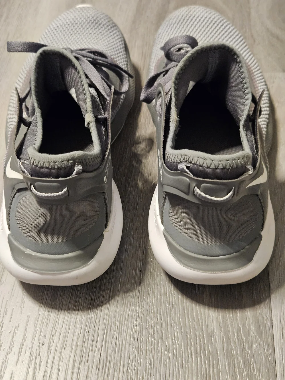 Women's Nike Flex Running Gray  Athletic Sneakers