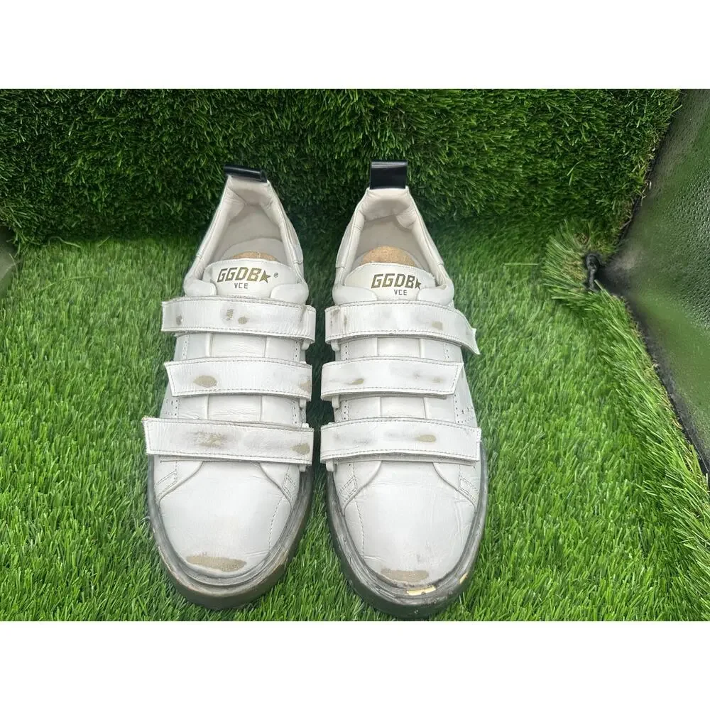 Golden Goose Starter Athletic Sneaker Women's 9 White Leather Jogging Running