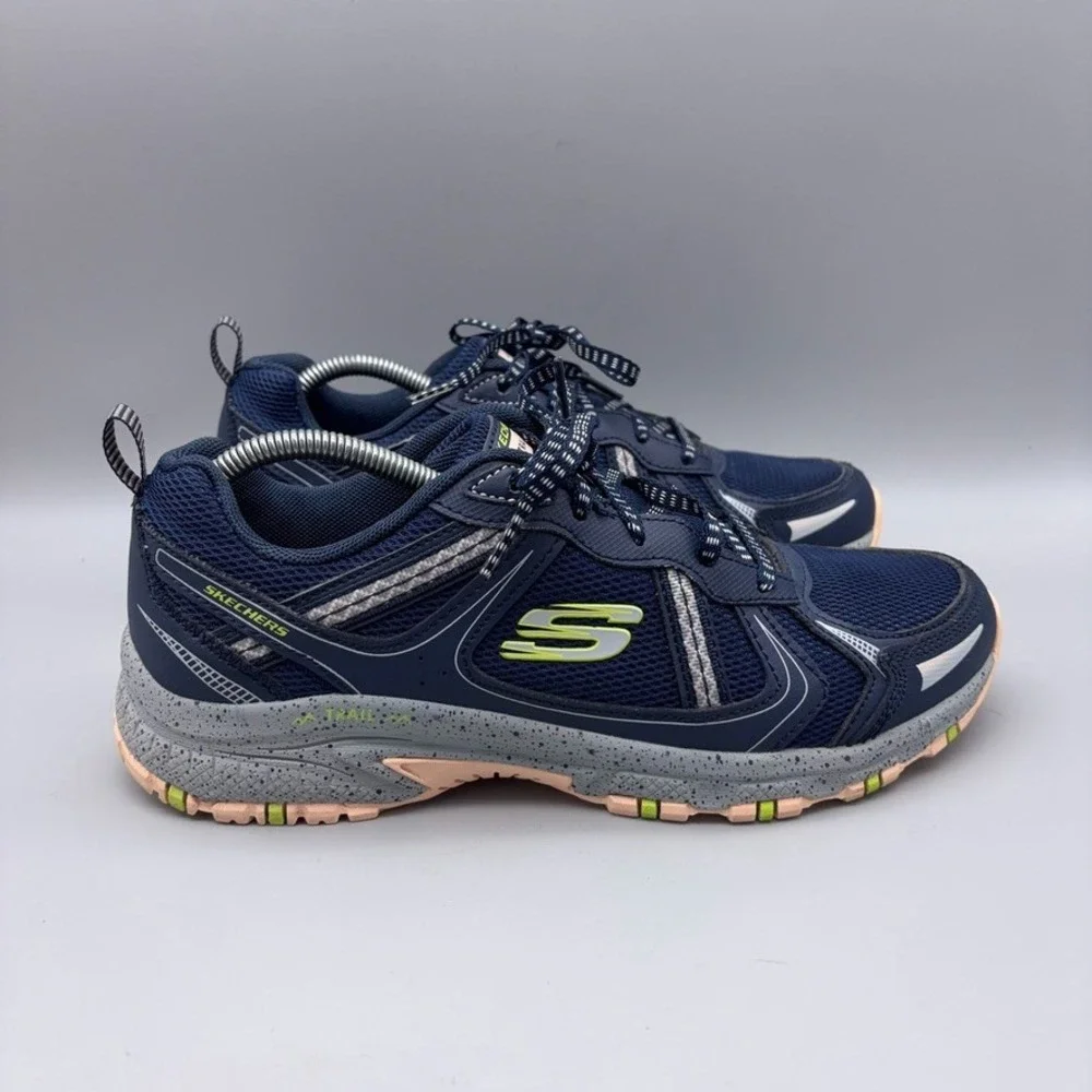 Skechers Shoes Womens 8.5 Navy Mesh Trail Running Hillcrest Pure Escapade